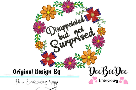 Disappointed but not surprised - Fill Stitch