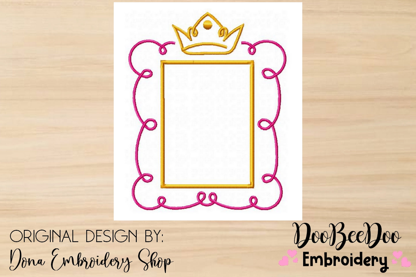 Princess Frame 3 - Satin Stitch