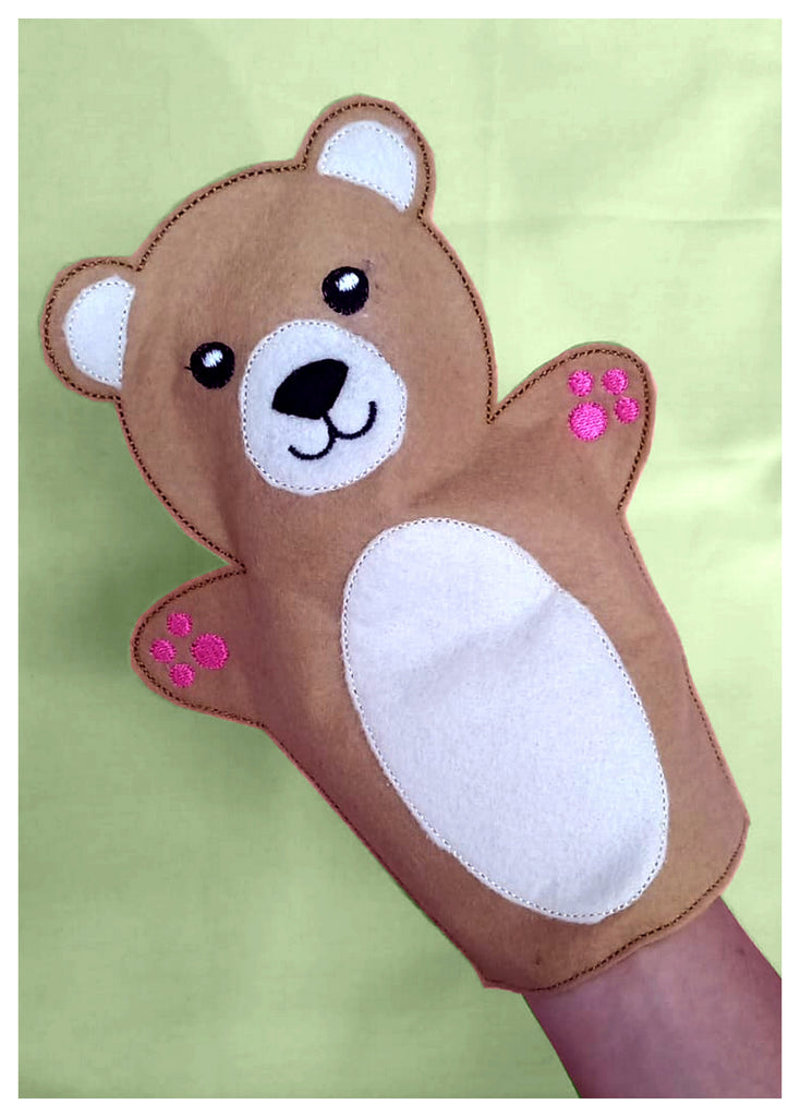 Bear Puppet - ITH Project - Machine Embroidery Design