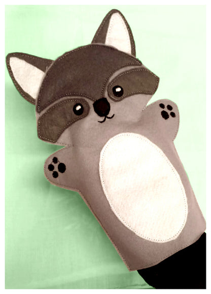 Racoon Puppet - ITH Project - Machine Embroidery Design