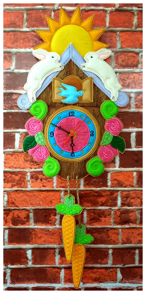 Easter Cuckoo Clock - ITH Project - Machine Embroidery Design