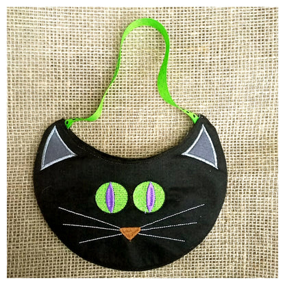 Halloween Cat Candy Bag - ITH Project - Machine Embroidery Design