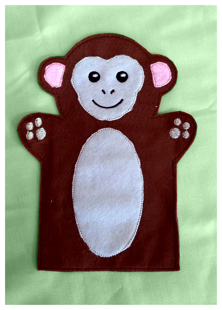 Monkey Puppet - ITH Project - Machine Embroidery Design