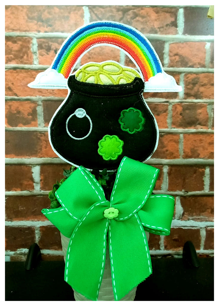 Leprechaun Gold Ornament - ITH Project - Machine Embroidery Design