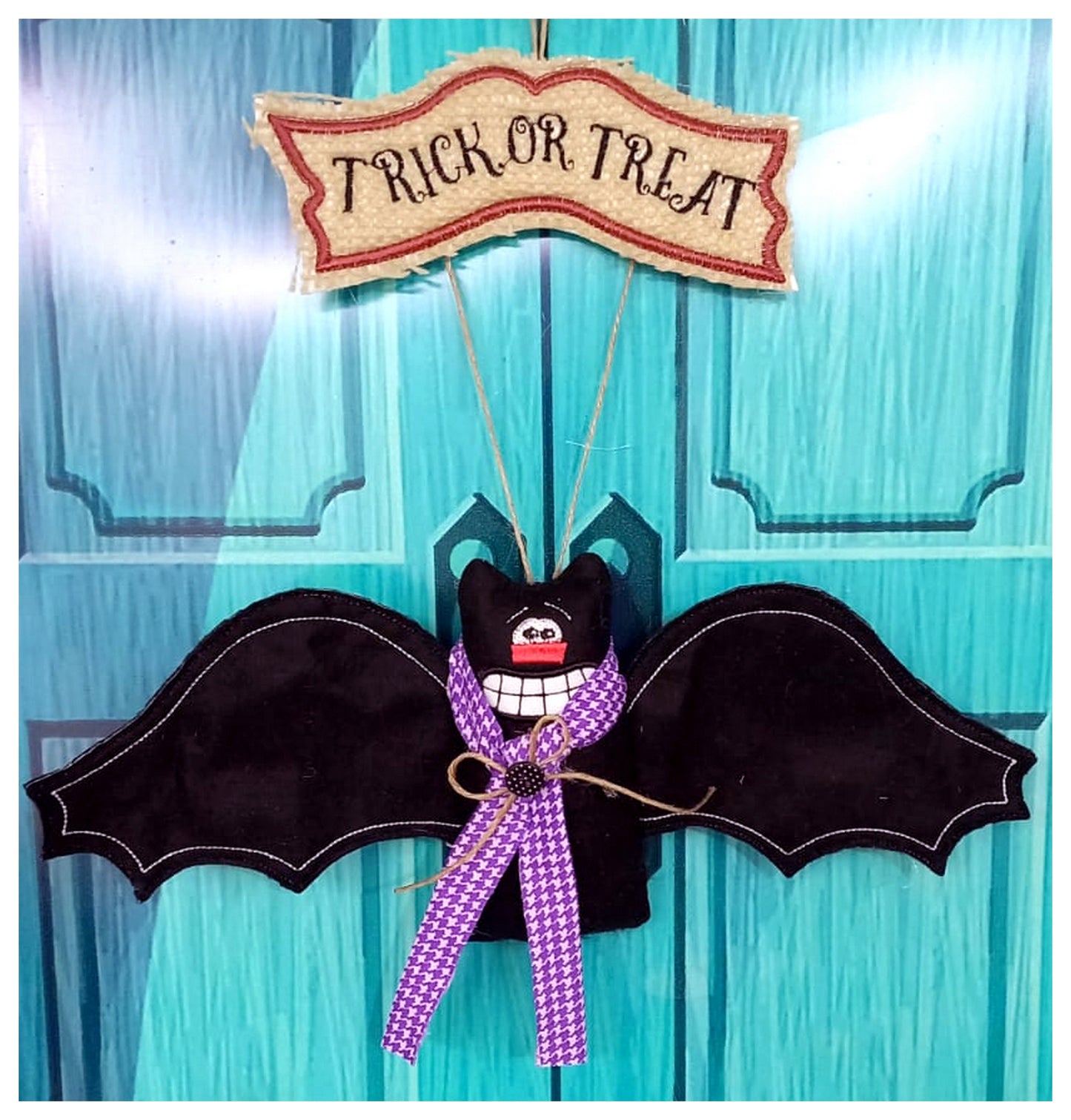 Halloween Bat Stuffie Ornament - ITH Project - Machine Embroidery Design