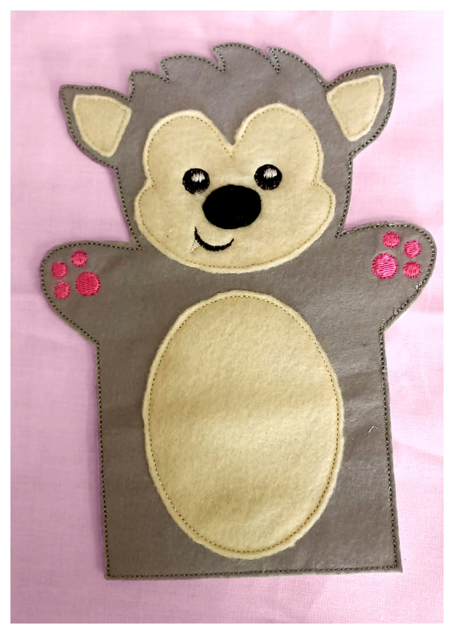 Wolf Puppet - ITH Project - Machine Embroidery Design