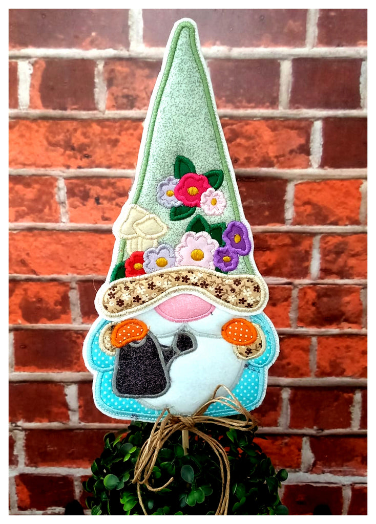Spring Garden Gnome - ITH Project - Machine Embroidery Design