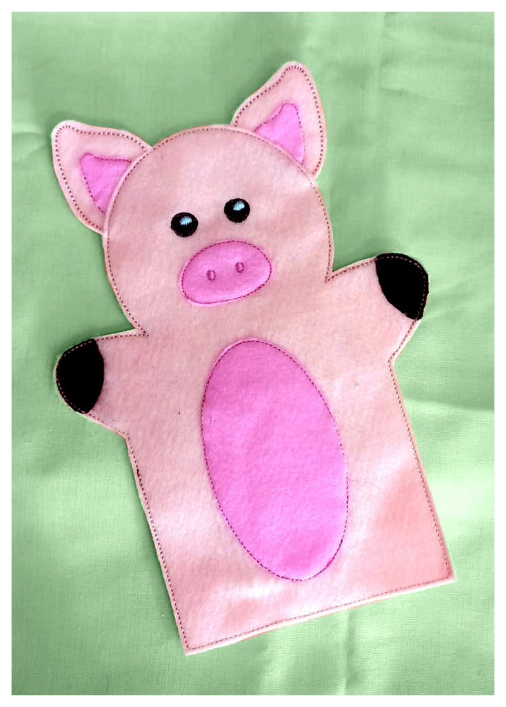 Pig Puppet - ITH Project - Machine Embroidery Design