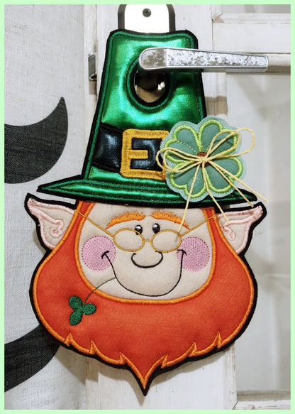 Leprechaun Door Hanger - ITH Project - Machine Embroidery Design