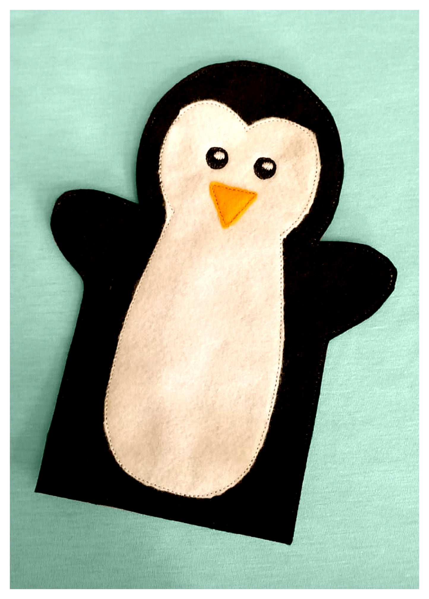 Penguin Puppet - ITH Project - Machine Embroidery Design