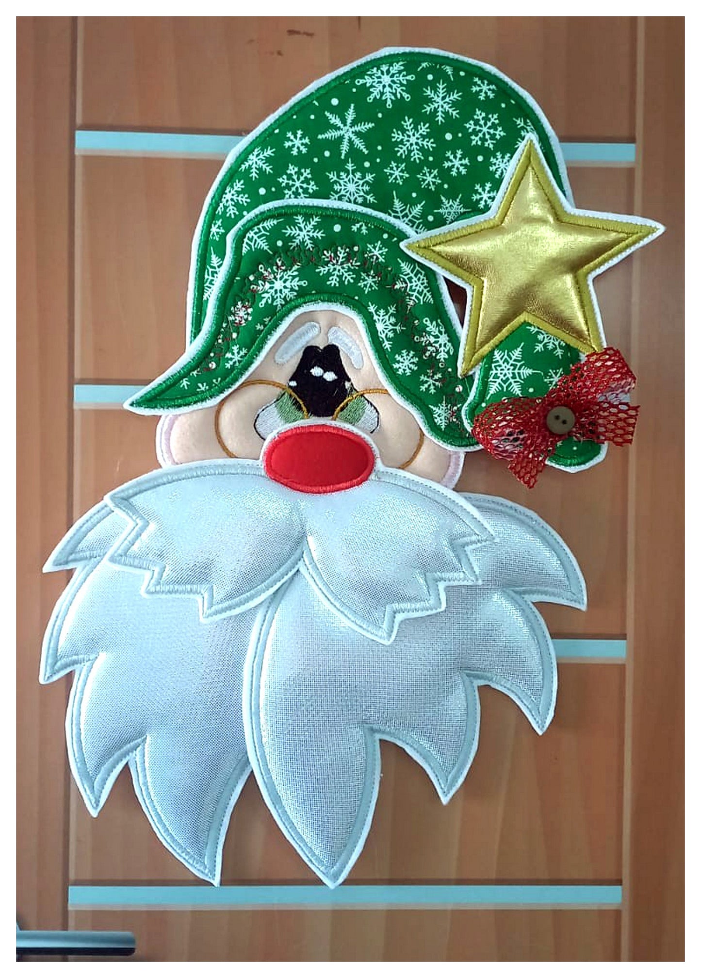 Country Santa Ornament - ITH Project - Machine Embroidery Design