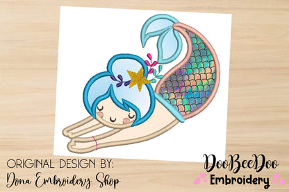 Swimming Mermaid - Applique