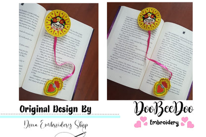 Frida Kahlo Bookmarker - ITH Project - Machine Embroidery Design