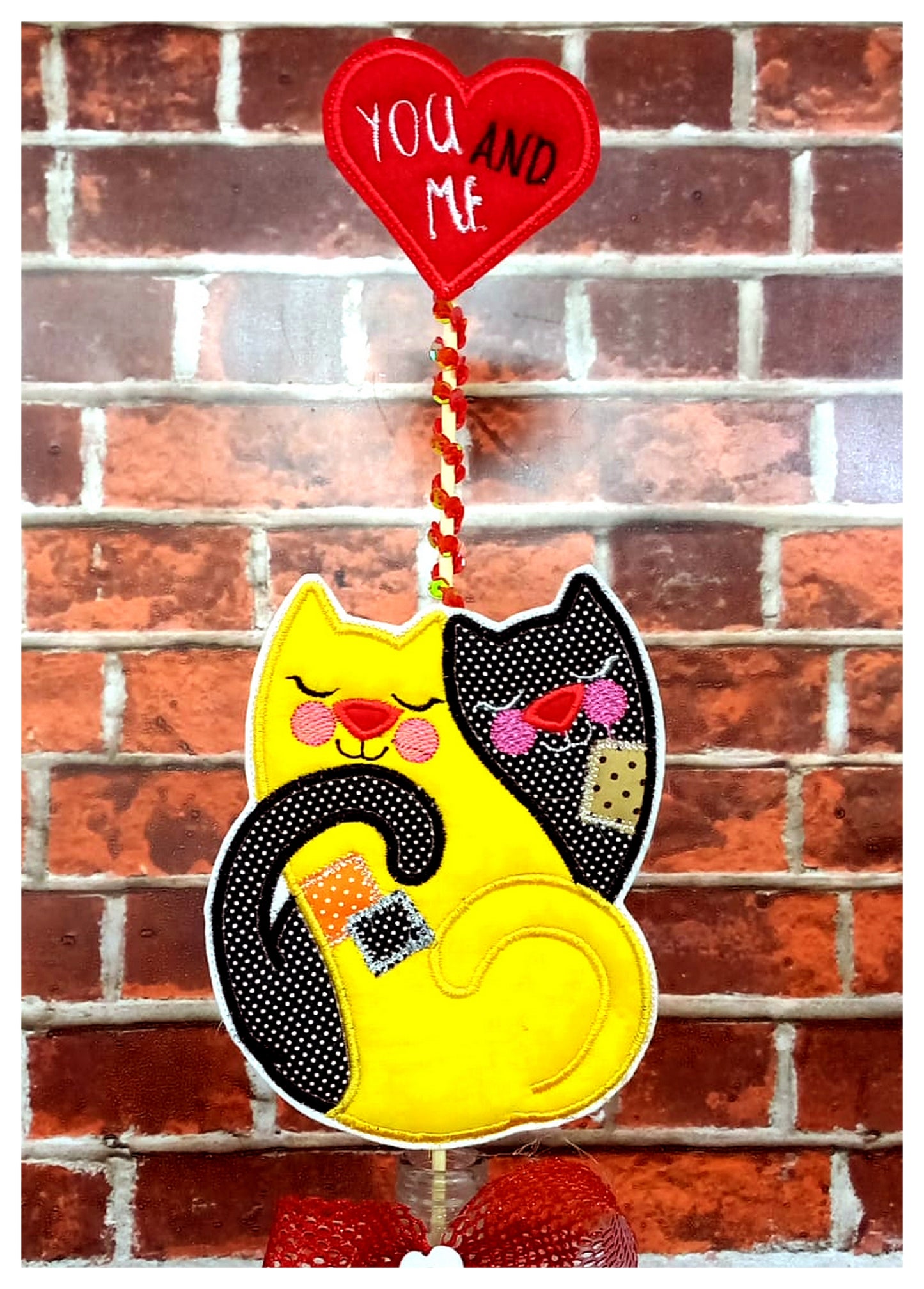 You and Me Ornament - ITH Project - Machine Embroidery Design