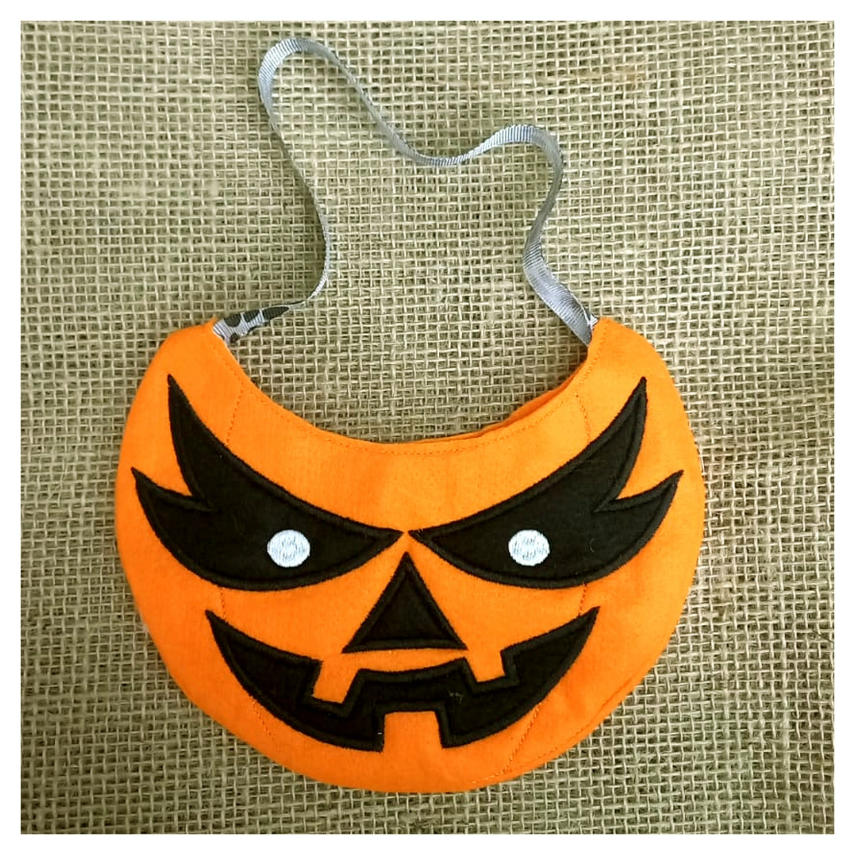 Halloween Pumpkin Candy Bag - ITH Project - Machine Embroidery Design