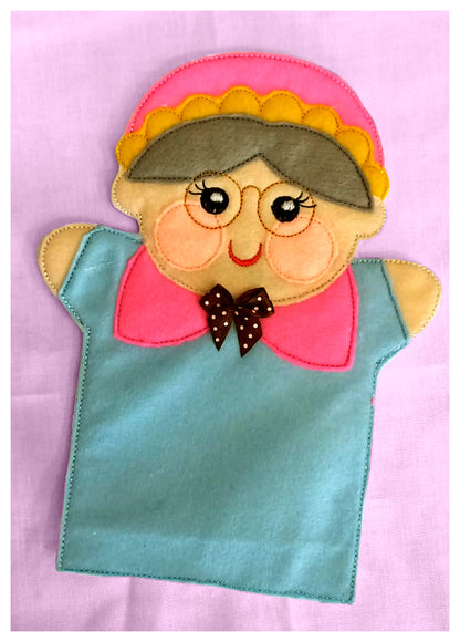 Grandma Puppet - ITH Project - Machine Embroidery Design