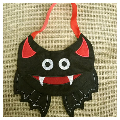 Halloween Bat Candy Bag - ITH Project - Machine Embroidery Design