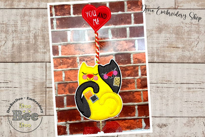 You and Me Ornament - ITH Project - Machine Embroidery Design