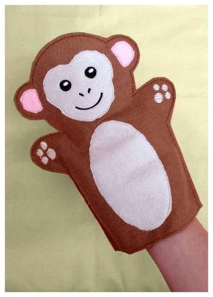 Monkey Puppet - ITH Project - Machine Embroidery Design
