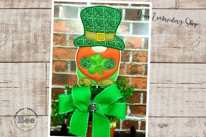 Leprechaun Boy Ornament - ITH Project - Machine Embroidery Design