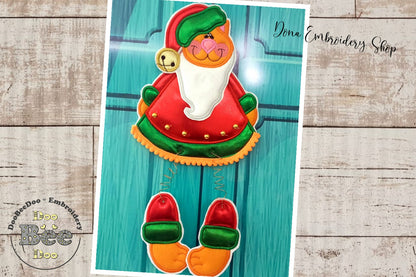 Christmas Cat Ornament - ITH Project - Machine Embroidery Design