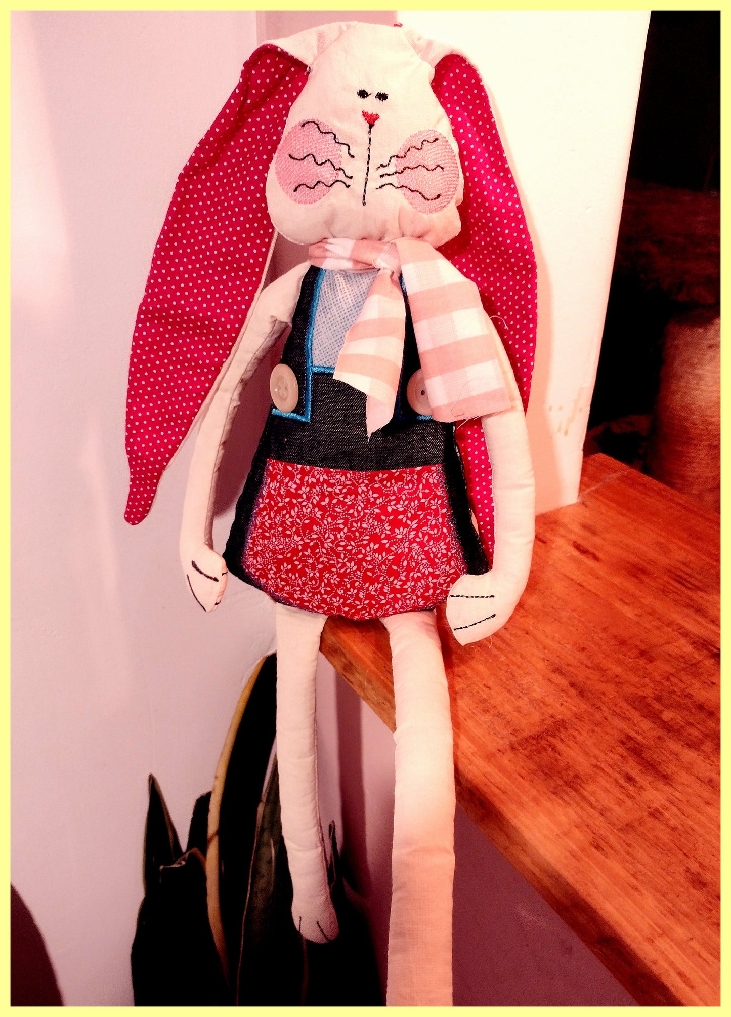 Big Bunny with pocket - ITH Project - Machine Embroidery Design