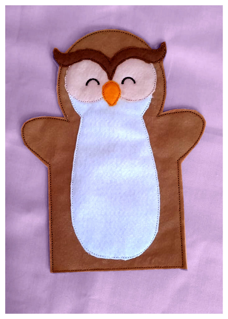 Owl Puppet - ITH Project - Machine Embroidery Design