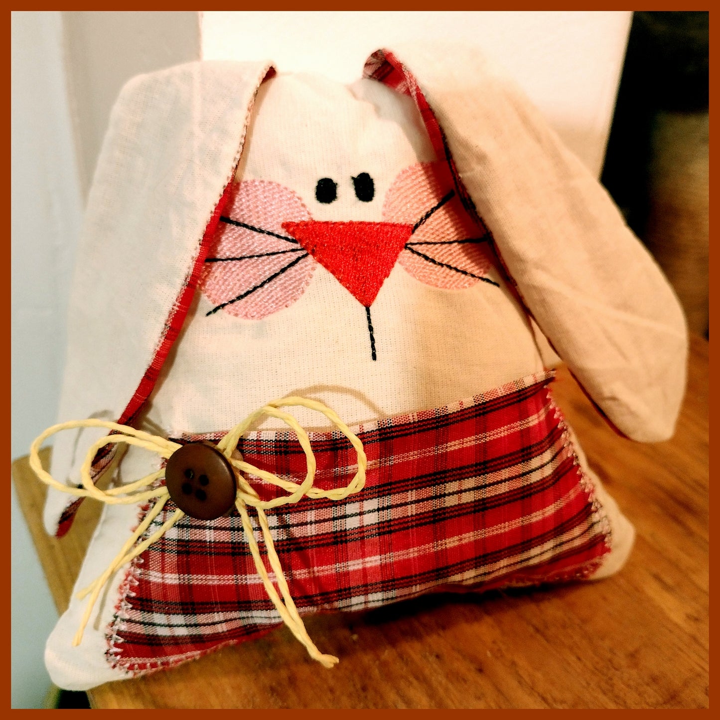 Bunny With Pocket - ITH Project - Machine Embroidery Design