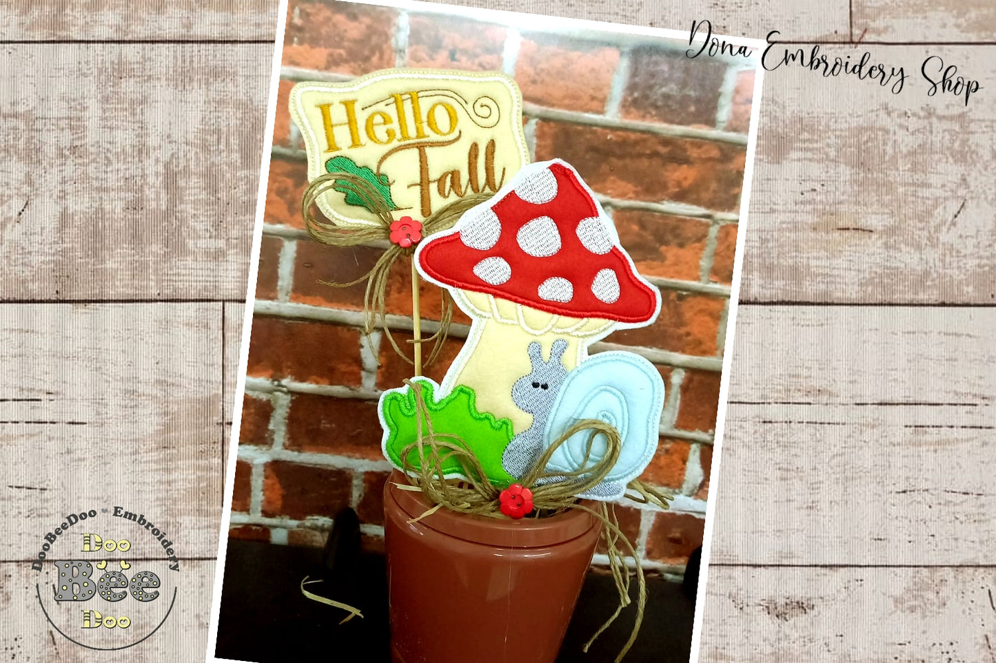 FallKitchen Ornaments Set of 4 designs - ITH Project - Machine Embroidery Design