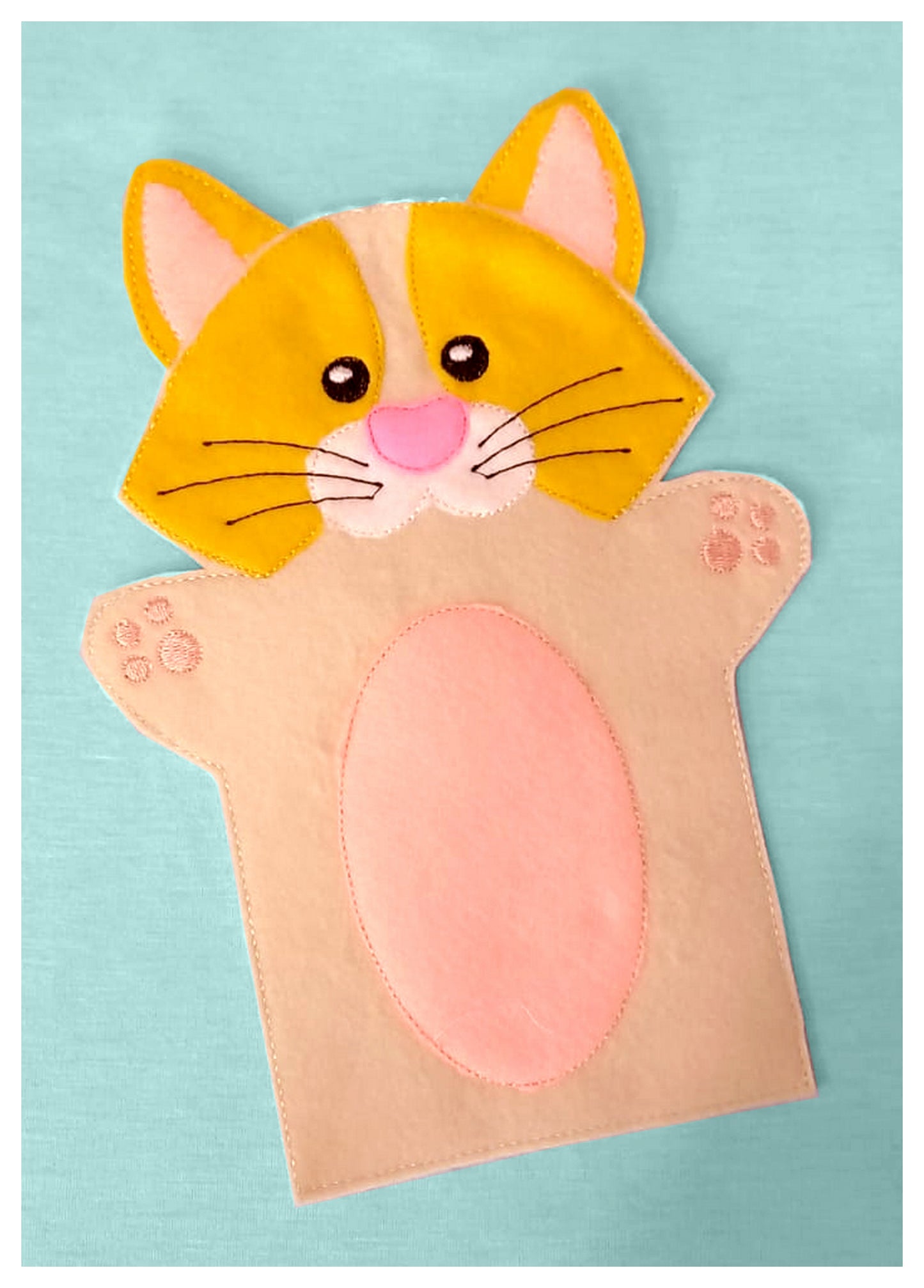 Cat Puppet - ITH Project - Machine Embroidery Design