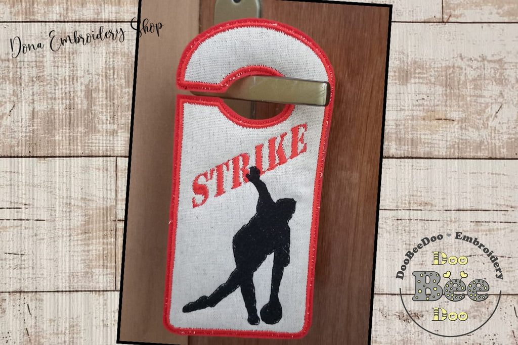 Strike Door Hanger - ITH Project - Machine Embroidery Design