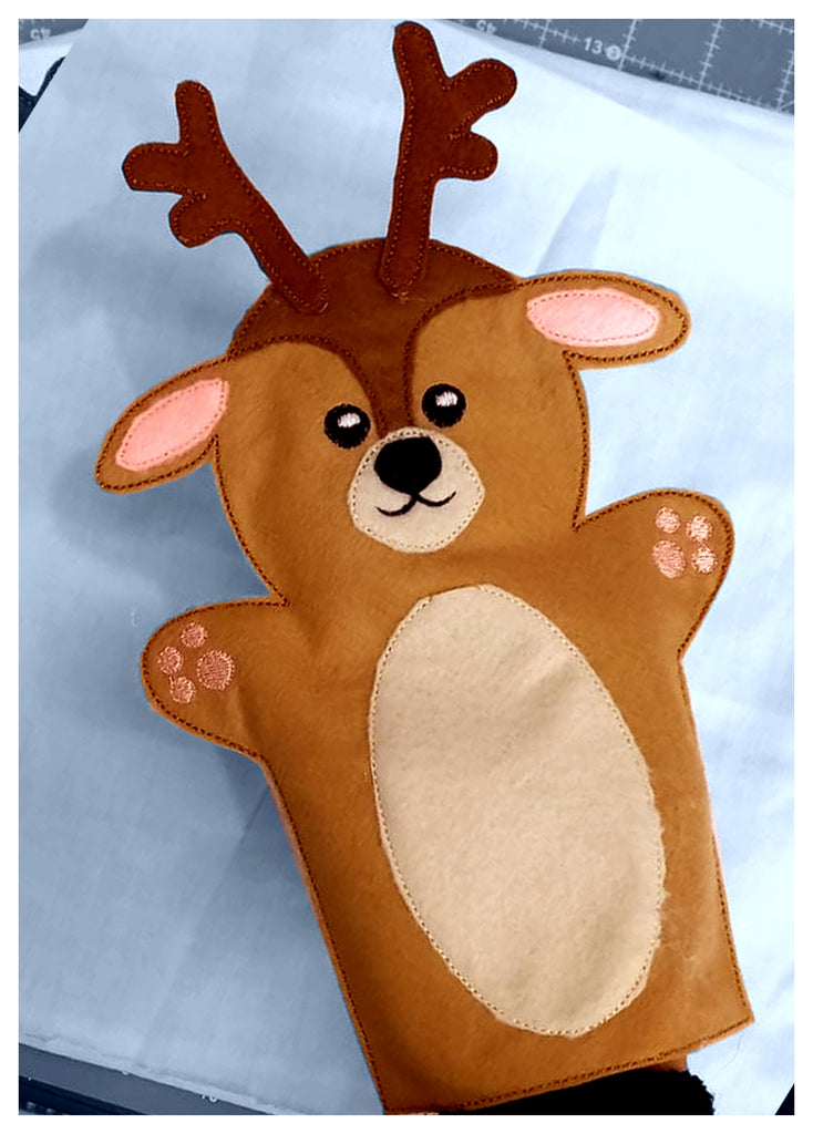Deer Puppet - ITH Project - Machine Embroidery Design