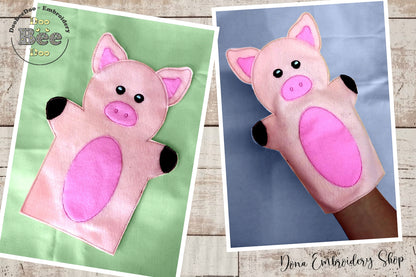 Pig Puppet - ITH Project - Machine Embroidery Design