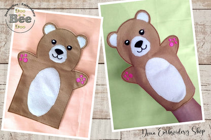 Bear Puppet - ITH Project - Machine Embroidery Design