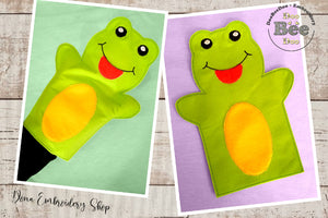 Frog Puppet - ITH Project - Machine Embroidery Design