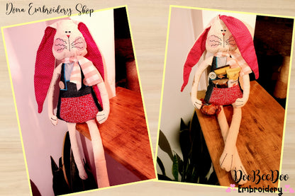 Big Bunny with pocket - ITH Project - Machine Embroidery Design