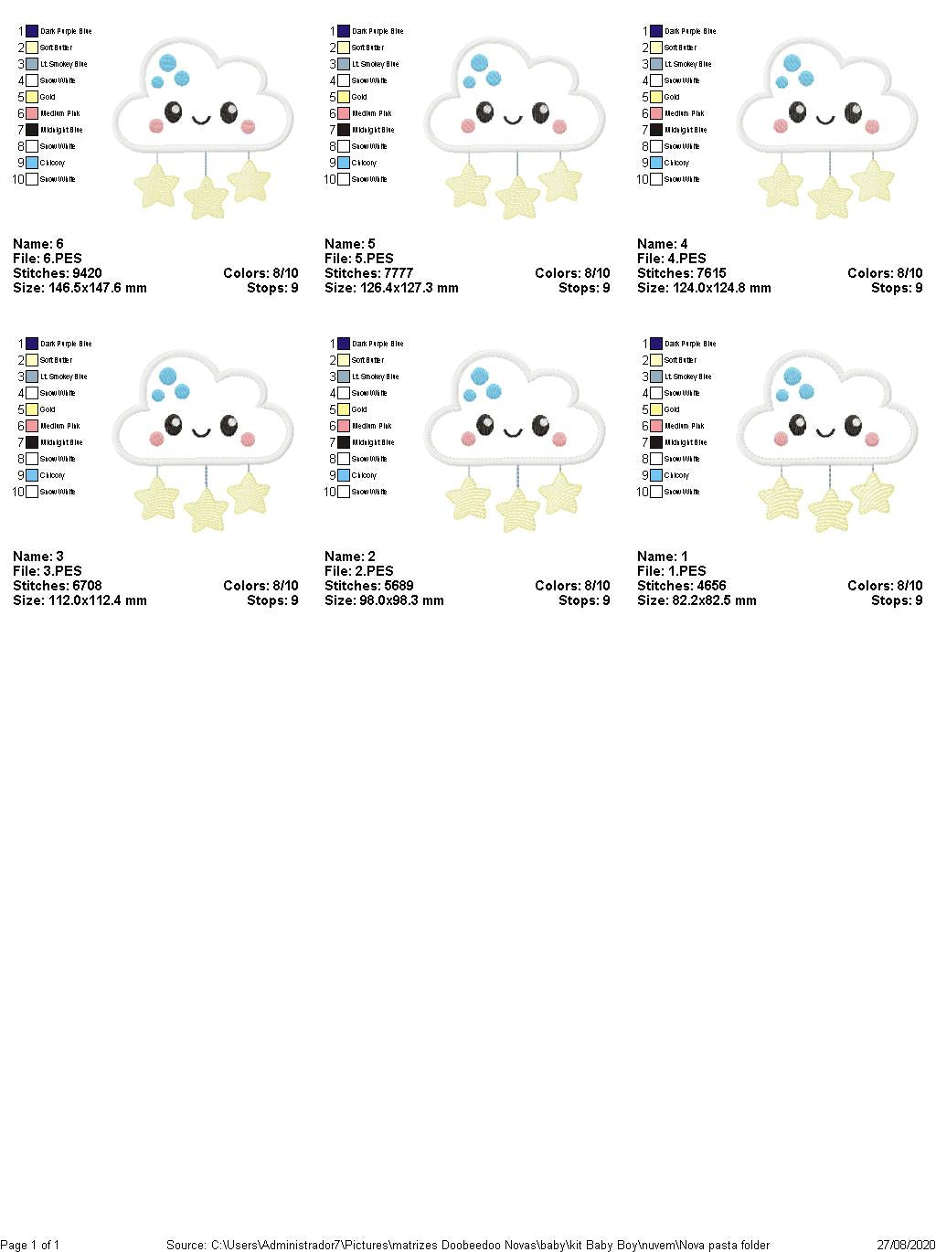 It's a boy - 7 designs 6 Sizes - Machine Embroidery Designs