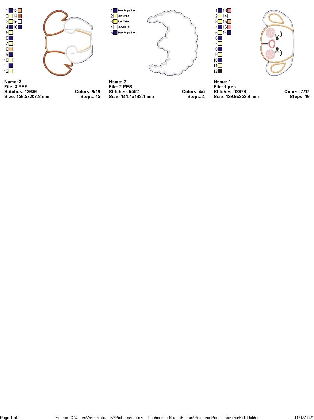 Cute Easter Sheep Vase Ornament - ITH Project - Machine Embroidery Design