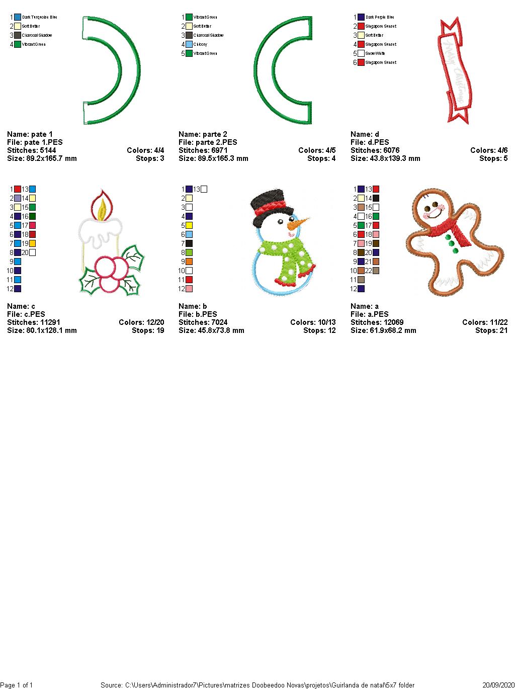 Christmas Ornaments Wreath - ITH Project - Machine Embroidery Design