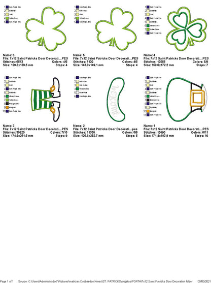 Saint Patricks Ornament - ITH Project - Machine Embroidery Design