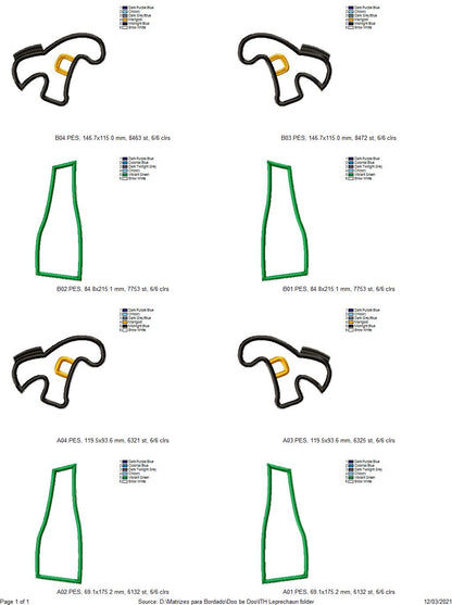 Leprechaun Legs Ornament - ITH Project - Machine Embroidery Design