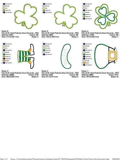 Saint Patricks Ornament - ITH Project - Machine Embroidery Design