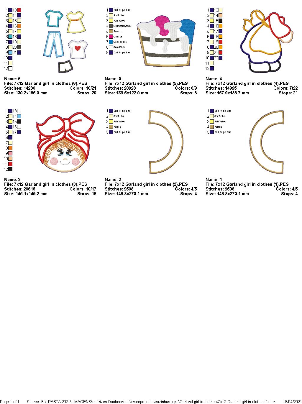 Laundry Girl Wreath - ITH Project - Machine Embroidery Design