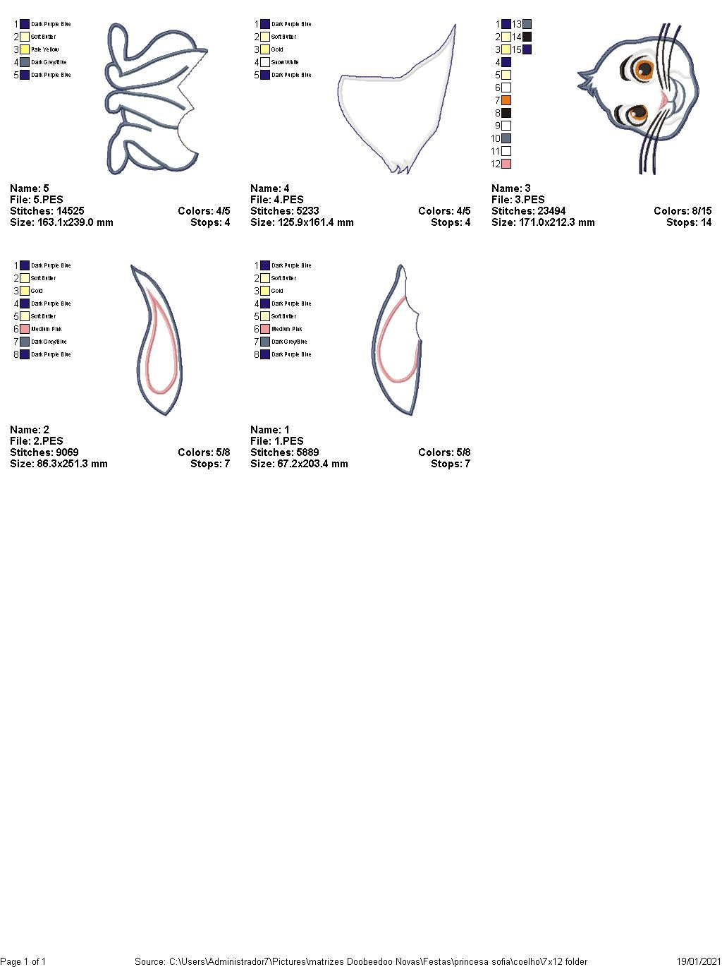 Silly Bunny Vase Ornament - ITH Project - Machine Embroidery Design