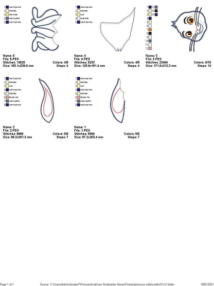 Silly Bunny Vase Ornament - ITH Project - Machine Embroidery Design