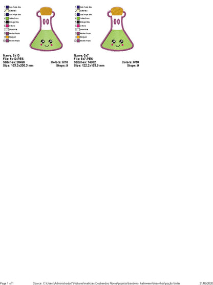 Halloween Banner with 7 Ornaments - ITH Project - Machine Embroidery Design