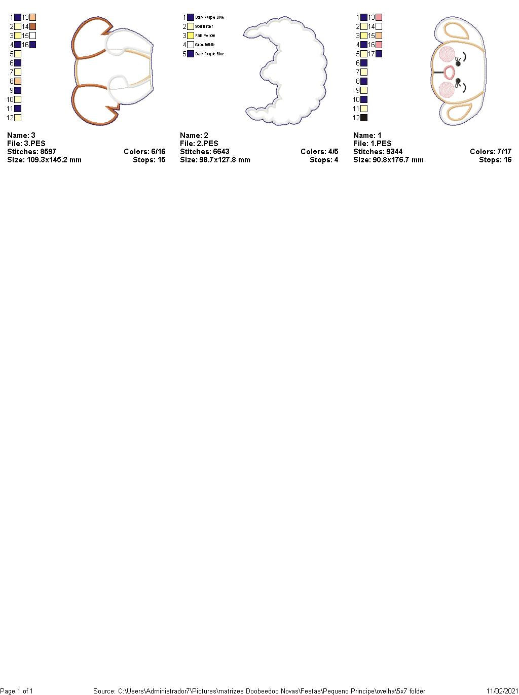 Cute Easter Sheep Vase Ornament - ITH Project - Machine Embroidery Design