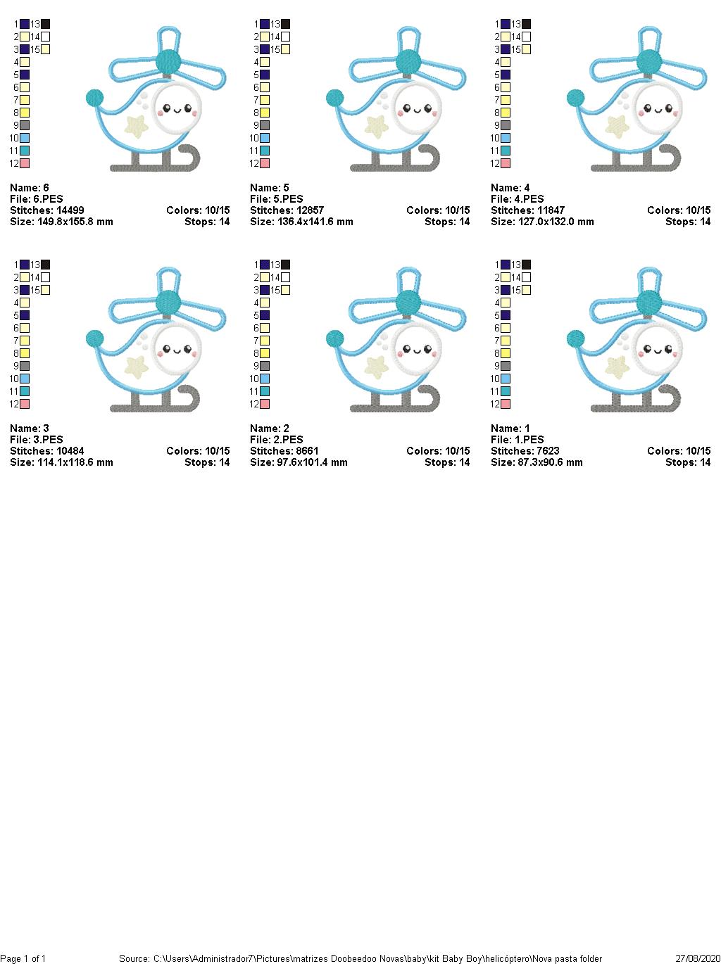 It's a boy - 7 designs 6 Sizes - Machine Embroidery Designs