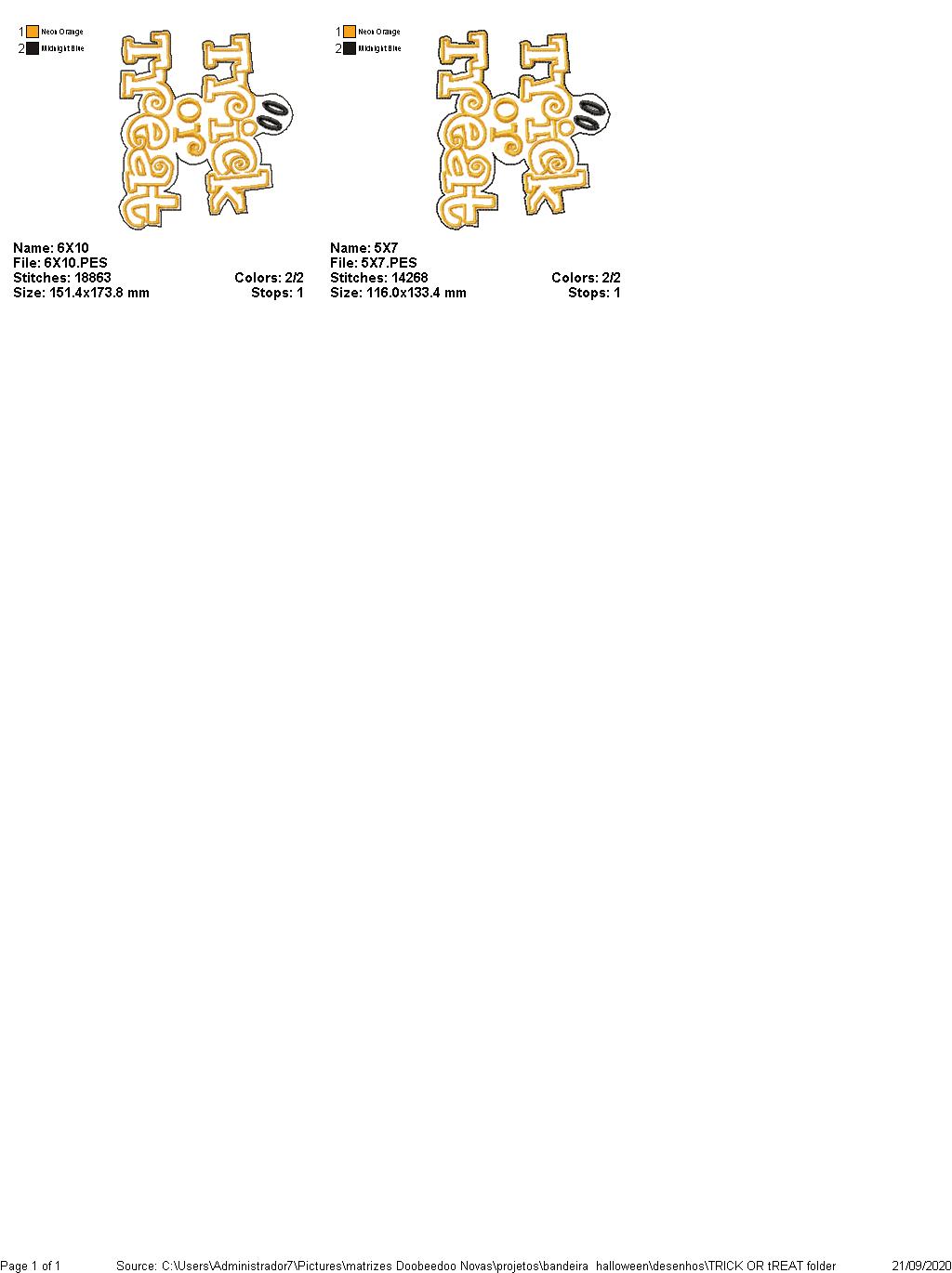 Halloween Banner with 7 Ornaments - ITH Project - Machine Embroidery Design