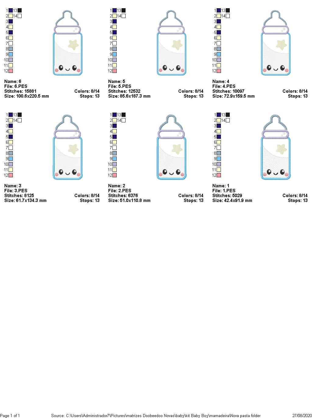 It's a boy - 7 designs 6 Sizes - Machine Embroidery Designs